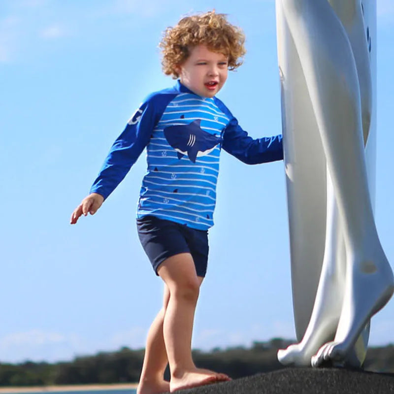 Raneelland 2025 New Boy Girl Swimwear Swim Suits Sun Protective Long Sleeve Children Swimsuits Children's Bathing Suit  Kids Swimming Suits