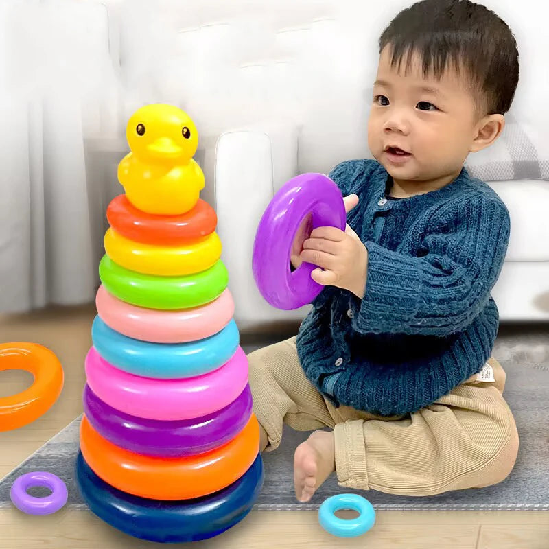 Raneelland  Montessori Baby Toy Rolling Ball Children Montessori Educational Games For Babies Stacking Track Baby Development Toys Children