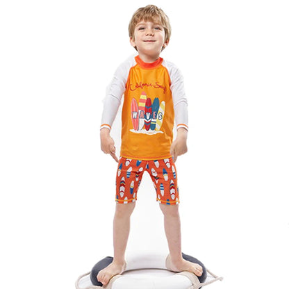 Raneelland 2025 New Boy Girl Swimwear Swim Suits Sun Protective Long Sleeve Children Swimsuits Children's Bathing Suit  Kids Swimming Suits