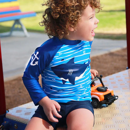 Raneelland 2025 New Boy Girl Swimwear Swim Suits Sun Protective Long Sleeve Children Swimsuits Children's Bathing Suit  Kids Swimming Suits