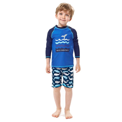 Raneelland 2025 New Boy Girl Swimwear Swim Suits Sun Protective Long Sleeve Children Swimsuits Children's Bathing Suit  Kids Swimming Suits